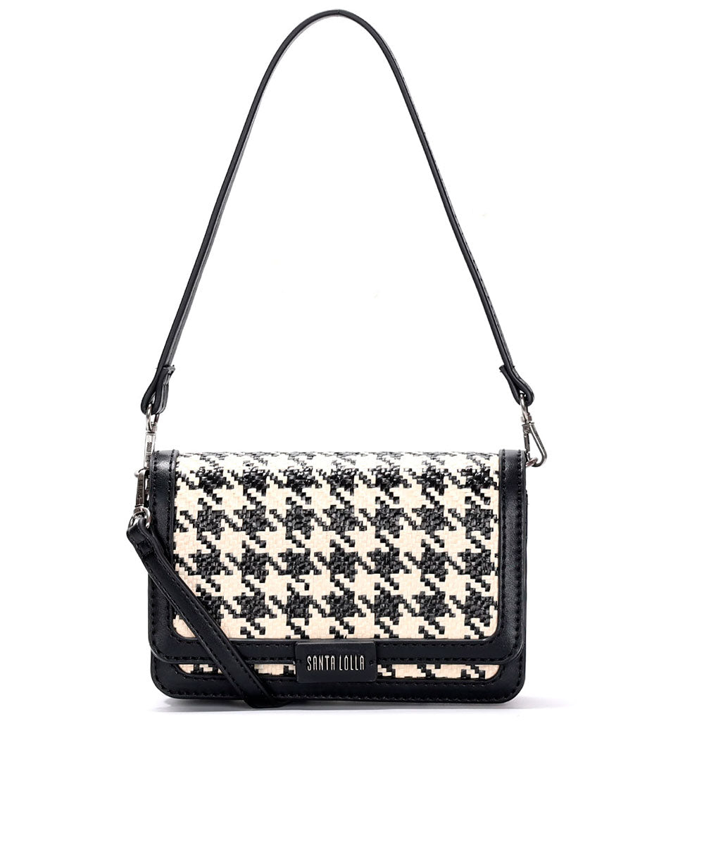 Bolsa Transversal Santa Lolla Preta Duas Alças