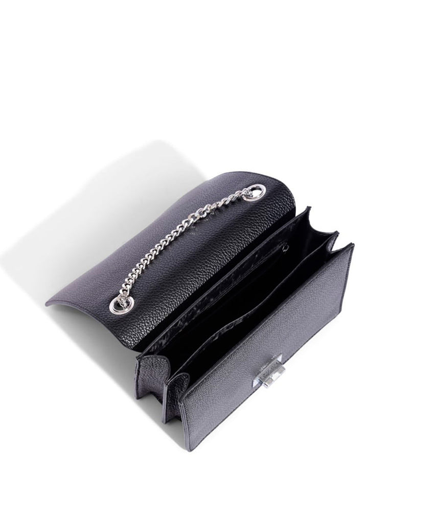 Bolsa Transversal Santa Lolla Preta Floater Alça Corrente