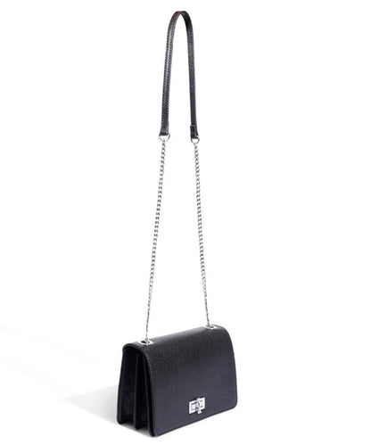 Bolsa Transversal Santa Lolla Preta Floater Alça Corrente