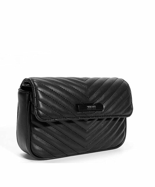 Bolsa Transversal Santa Lolla Preta Matelassê