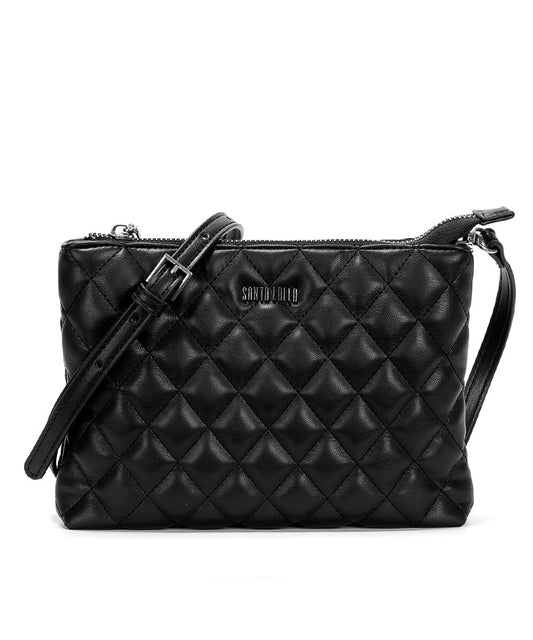 Bolsa Transversal Santa Lolla Preta Matelassê