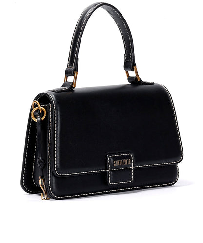 Bolsa Transversal Santa Lolla Preta Pesponto