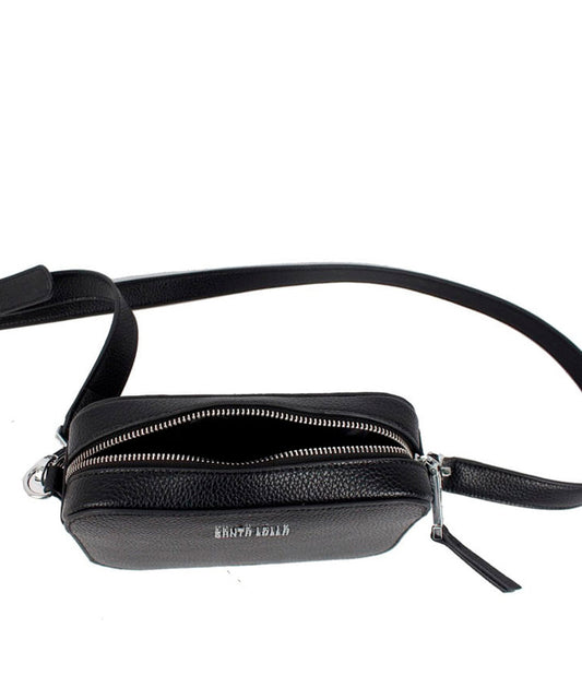 Bolsa Transversal Santa Lolla Preta Quadrada