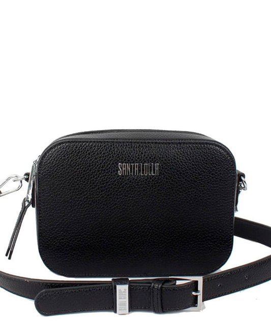 Bolsa Transversal Santa Lolla Preta Quadrada