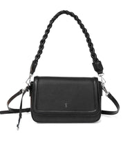 Bolsa Transversal Santa Lolla Preta Trançada