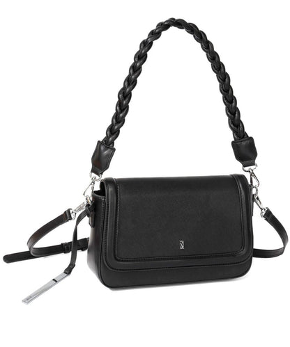 Bolsa Transversal Santa Lolla Preta Trançada