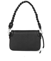 Bolsa Transversal Santa Lolla Preta Trançada