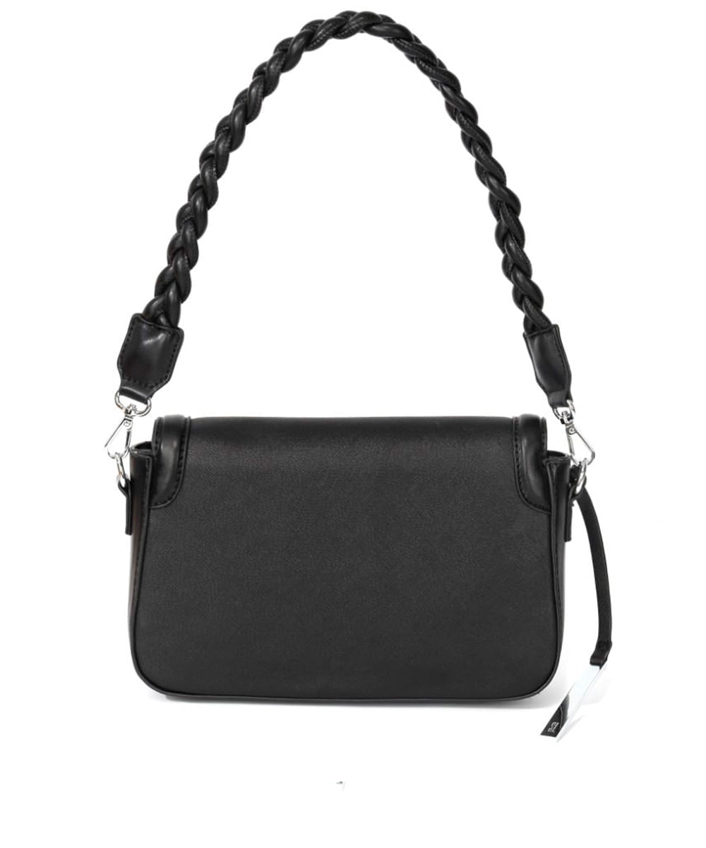 Bolsa Transversal Santa Lolla Preta Trançada