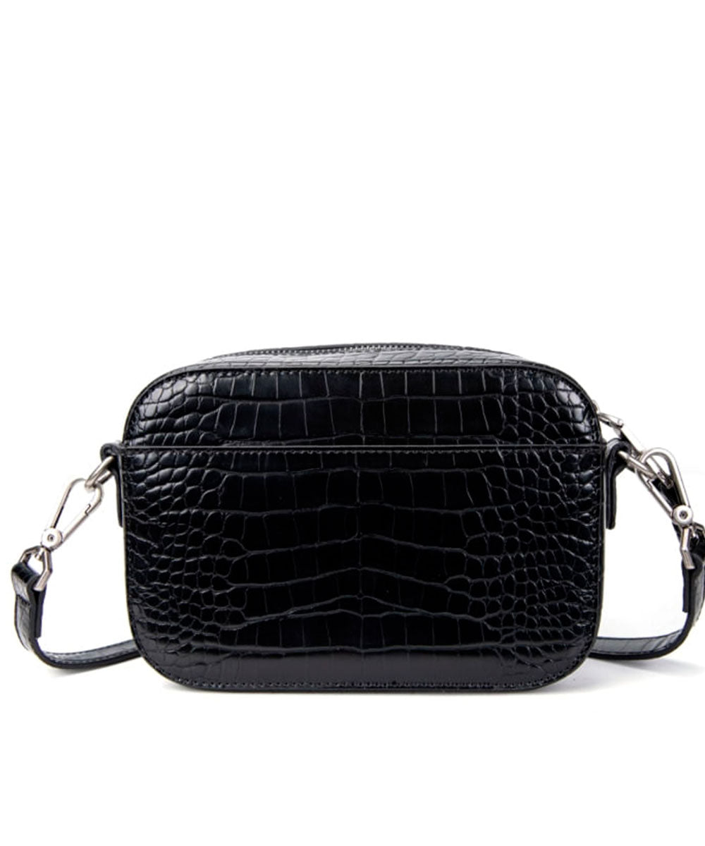 Bolsa Transversal Santa Lolla Preto Brilho