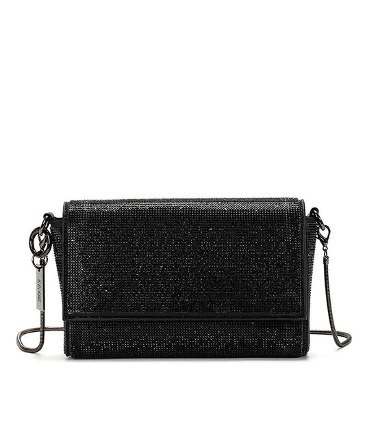 Bolsa Transversal Santa Lolla Preto Brilho