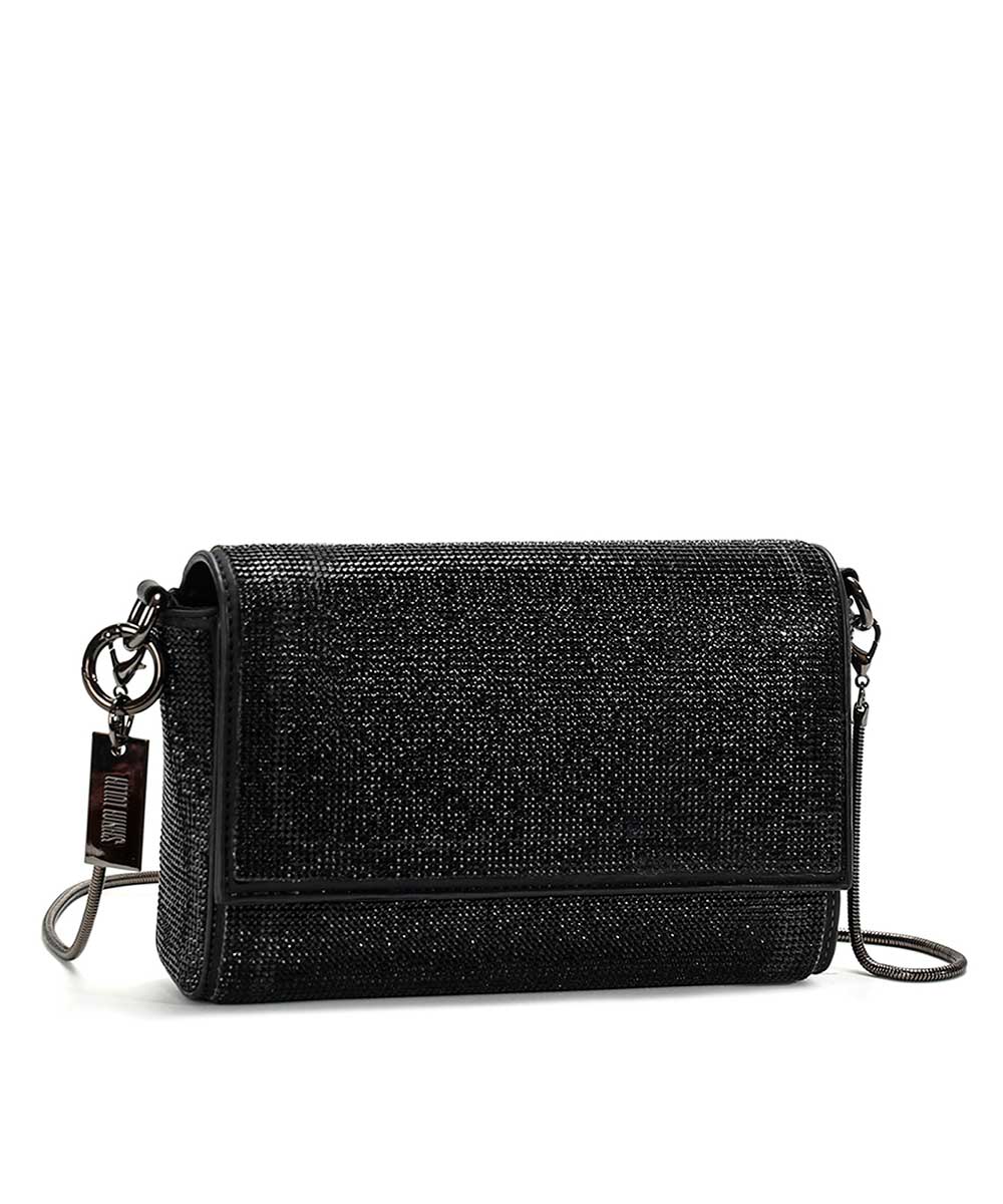 Bolsa Transversal Santa Lolla Preto Brilho
