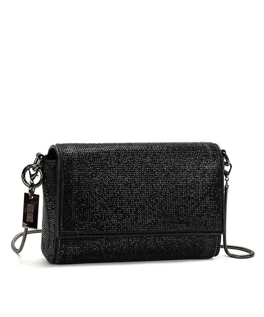 Bolsa Transversal Santa Lolla Preto Brilho