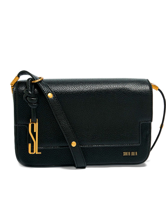 Bolsa Transversal Santa Lolla Preto Chaveiro