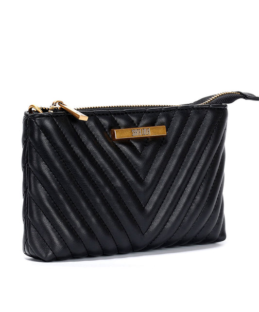Bolsa Transversal Santa Lolla Preto Matelassê
