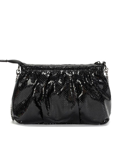 Bolsa Transversal Santa Lolla Preto Metalizado