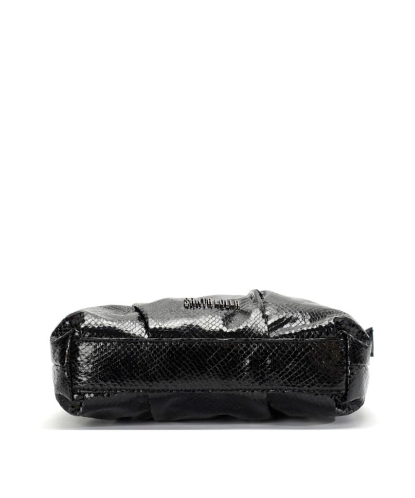 Bolsa Transversal Santa Lolla Preto Metalizado