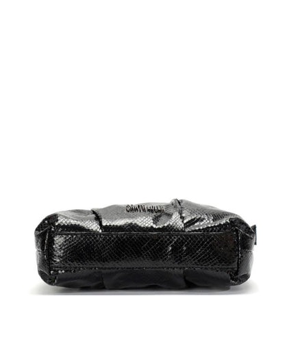 Bolsa Transversal Santa Lolla Preto Metalizado