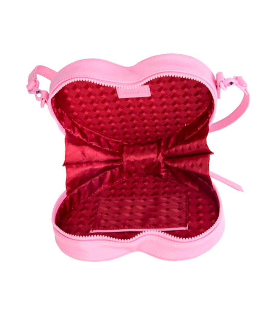 Bolsa Transversal Santa Lolla Rosa Chiclete Coração