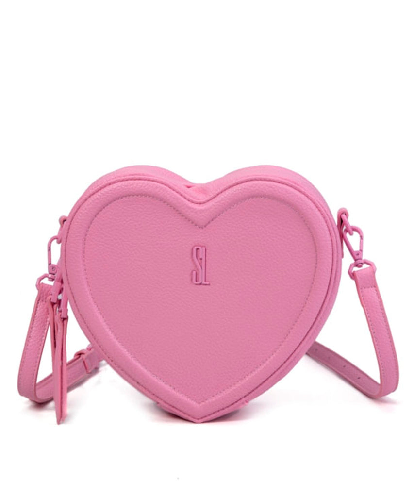 Bolsa Transversal Santa Lolla Rosa Chiclete Coração