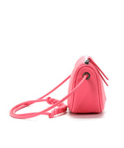 Bolsa Transversal Santa Lolla Rosa Hibisco Meia Lua
