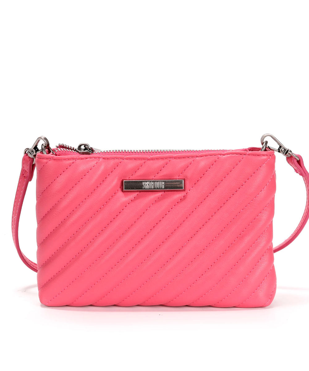 Bolsa Transversal Santa Lolla Rosa Matelassê