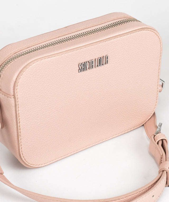 Bolsa Transversal Santa Lolla Rosa Quartzo Quadrada