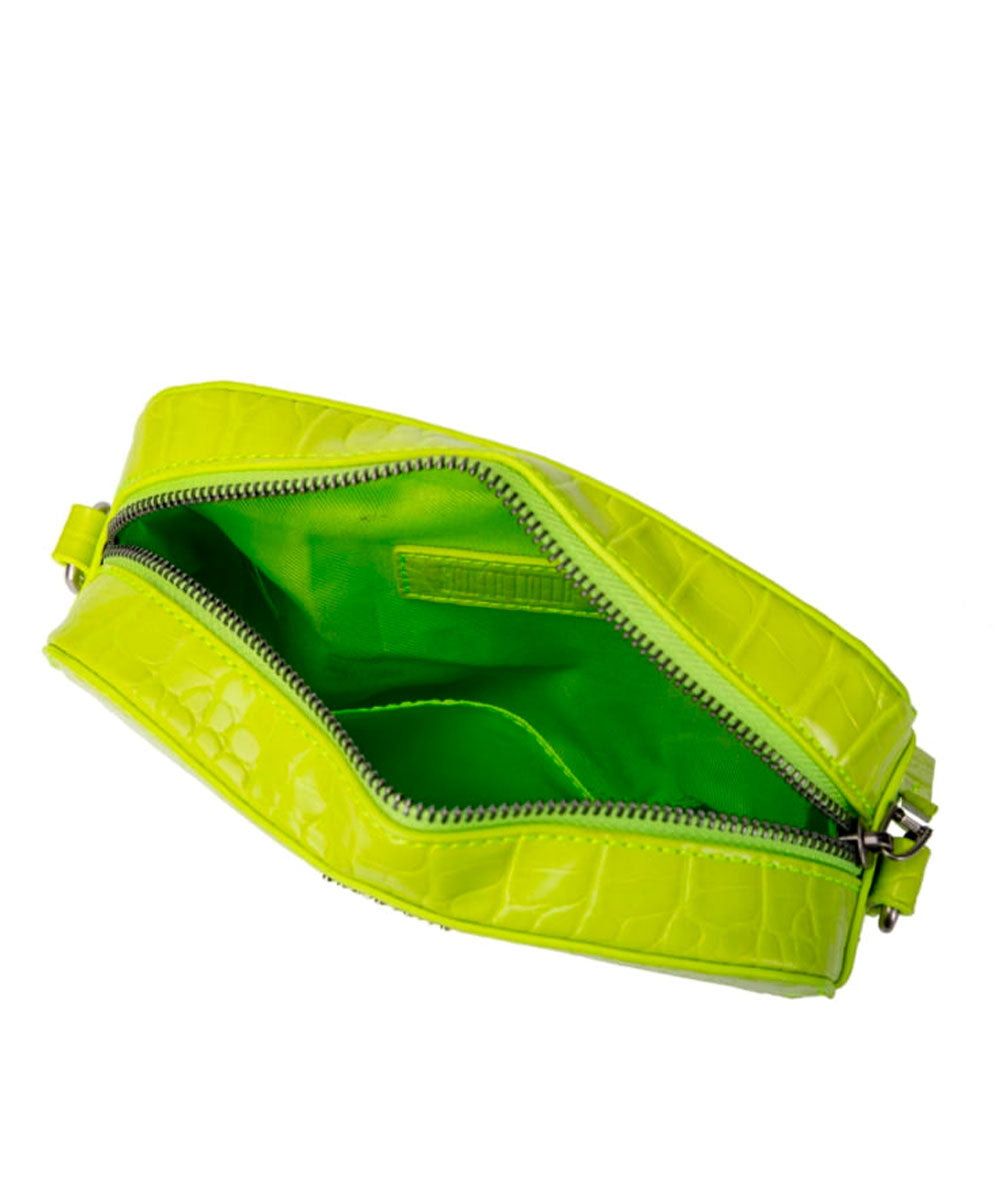 Bolsa Transversal Santa Lolla Verde Brilho