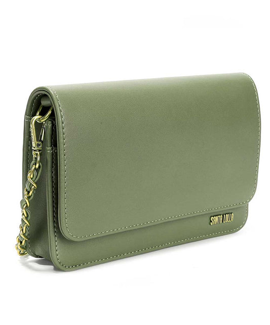 Bolsa Transversal Santa Lolla Verde Correntes