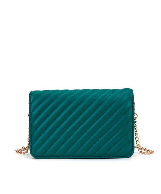 Bolsa Transversal Santa Lolla Verde Forrest Matelassê