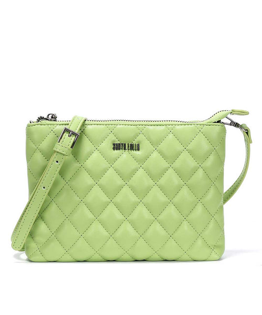 Bolsa Transversal Santa Lolla Verde Matelassê
