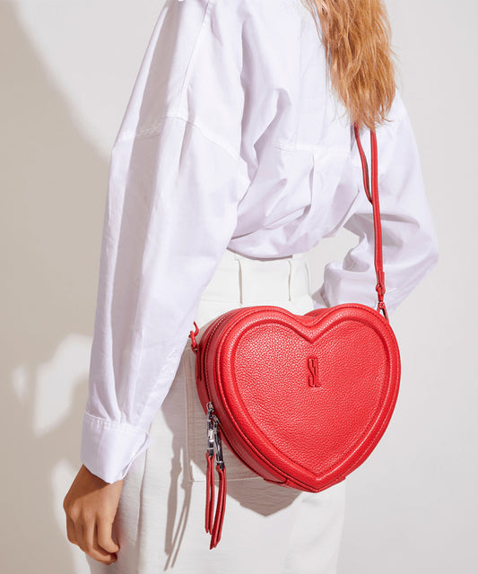 Bolsa Transversal Santa Lolla Vermelha Coração