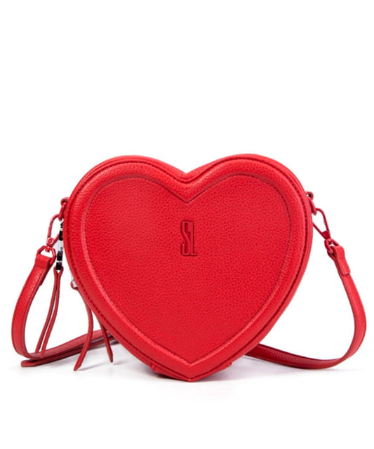 Bolsa Transversal Santa Lolla Vermelha Coração