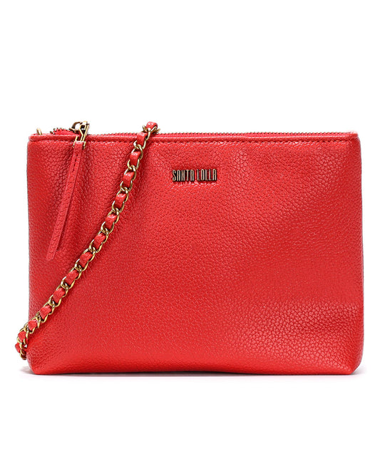 Bolsa Transversal Santa Lolla Vermelho Correntes
