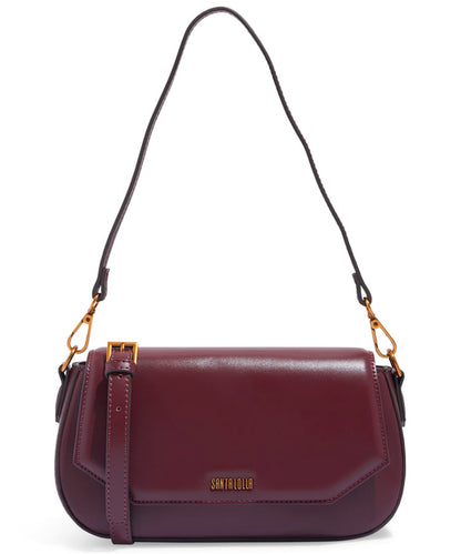 Bolsa Transversal Santa Lolla Vinho Elegante e Versátil
