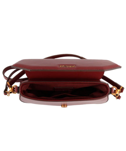 Bolsa Transversal Santa Lolla Vinho Elegante e Versátil