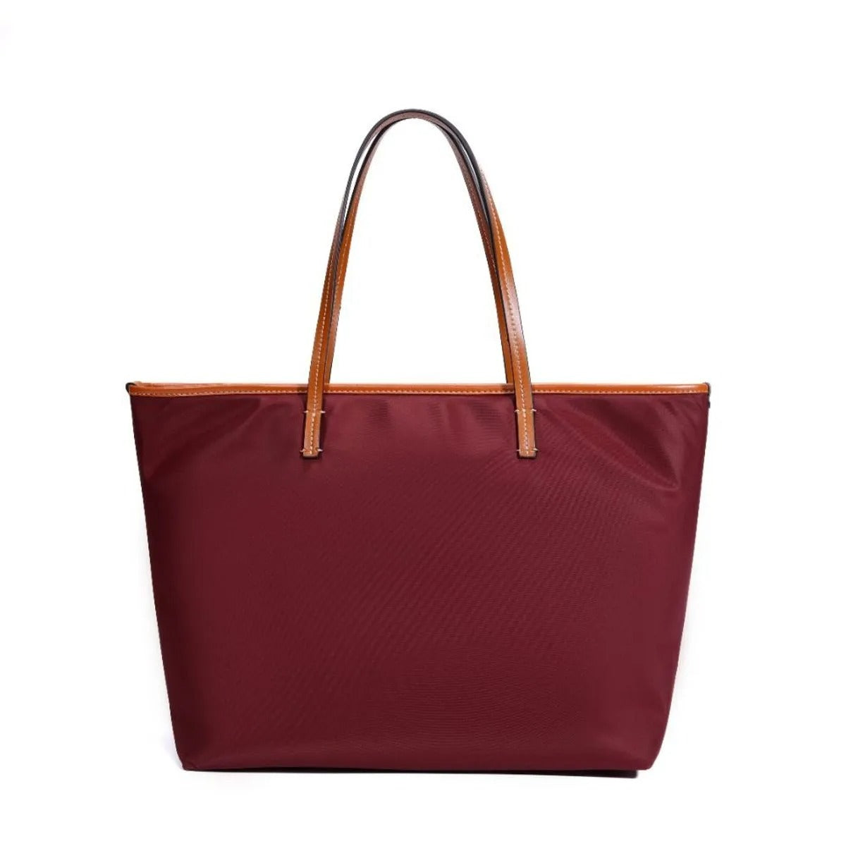 Bolsa Shopper Santa Lolla Vinho Viés Caramelo