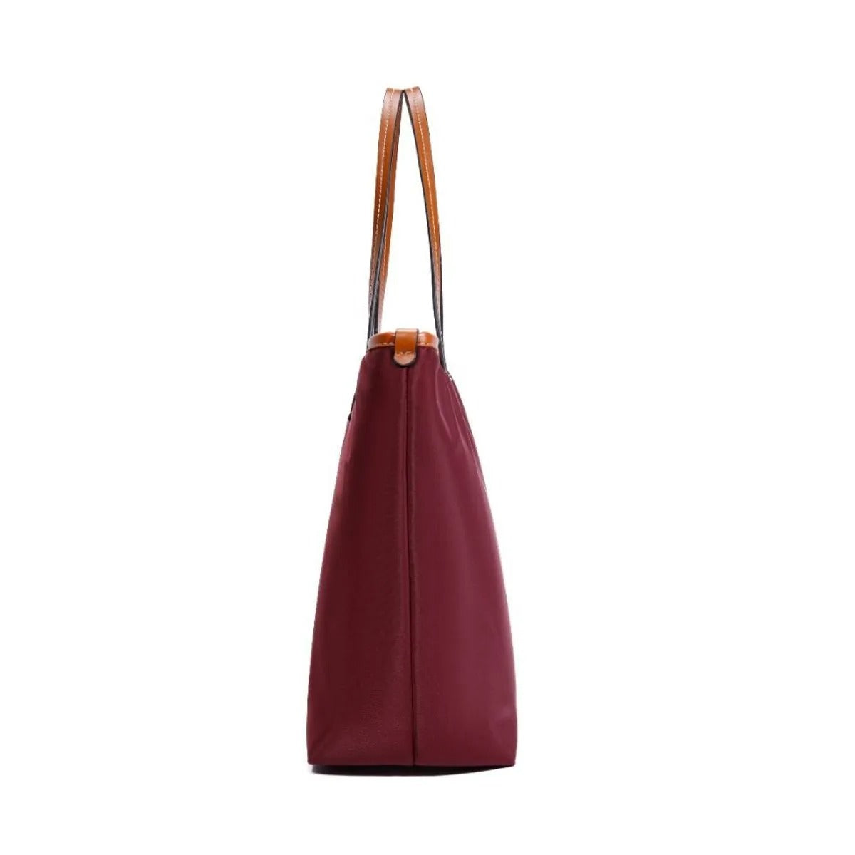 Bolsa Shopper Santa Lolla Vinho Viés Caramelo