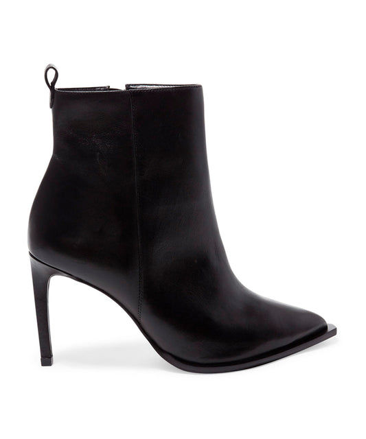 Bota Cano Curto Santa Lolla Preta Couro Salto Fino