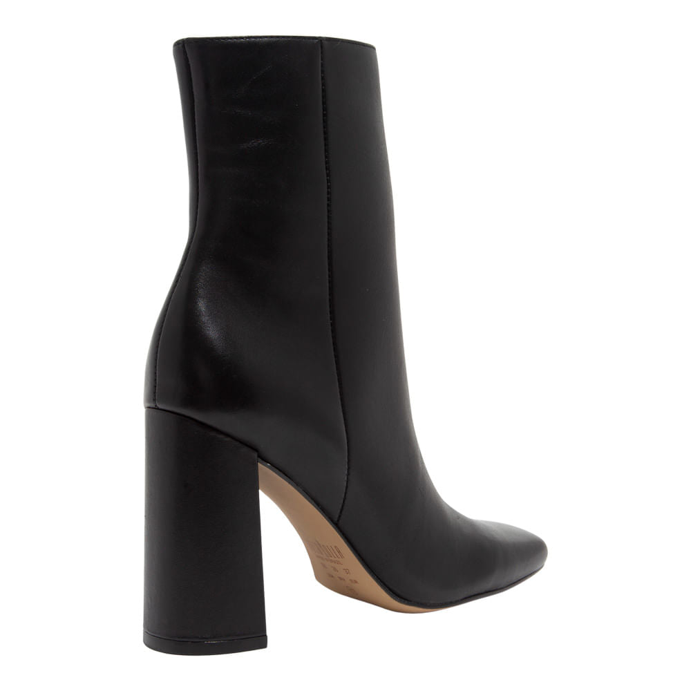 Bota Preta Salto Bloco Alto Santa Lolla Couro