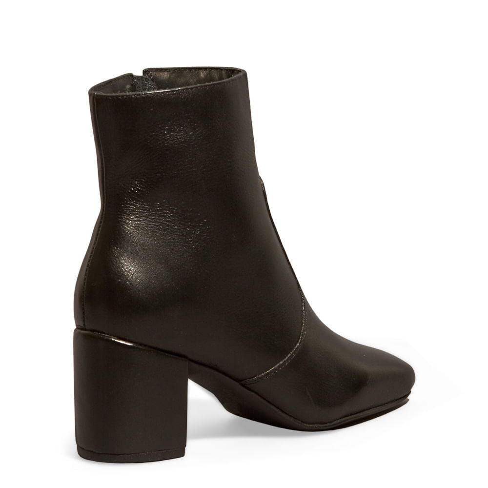 Bota Preta Santa Lolla Bico Quadrado Salto Bloco