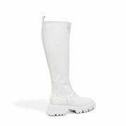 Bota Santa Lolla Branca Tratorada Couro Cano Longo