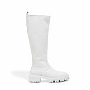 Bota Santa Lolla Branca Tratorada Couro Cano Longo