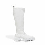 Bota Santa Lolla Branca Tratorada Couro Cano Longo