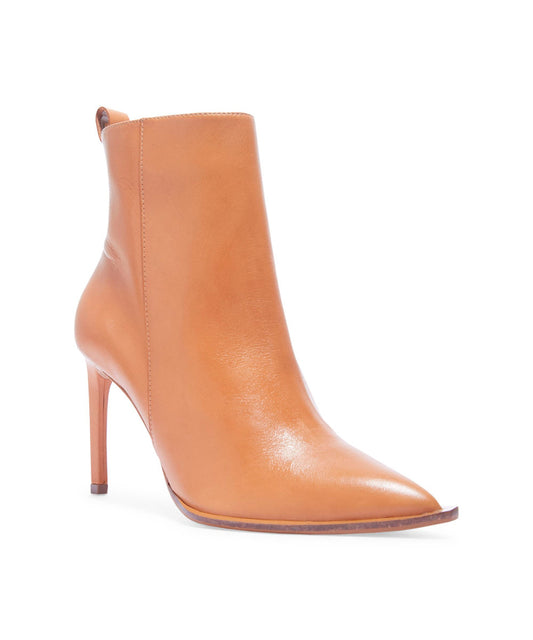 Bota Santa Lolla Cano Curto Marrom Couro Salto fino