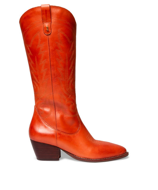 Bota Santa Lolla Caramelo Cano Alto Salto Bloco