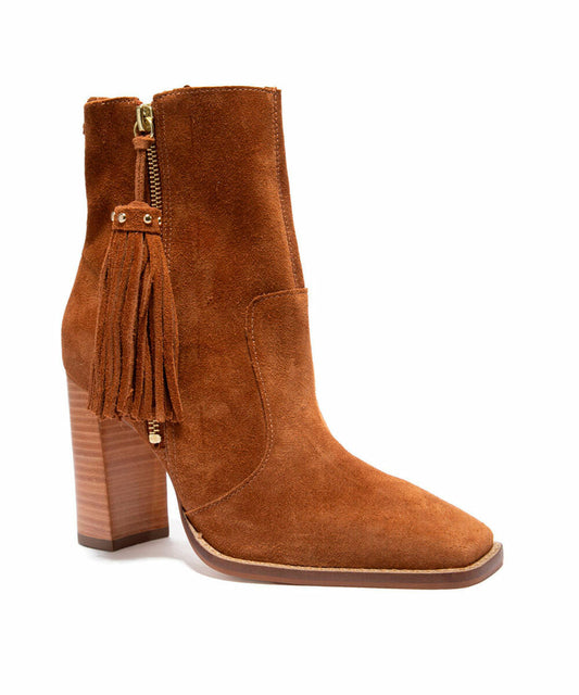 Bota Santa Lolla Marrom Camurça Salto Grosso