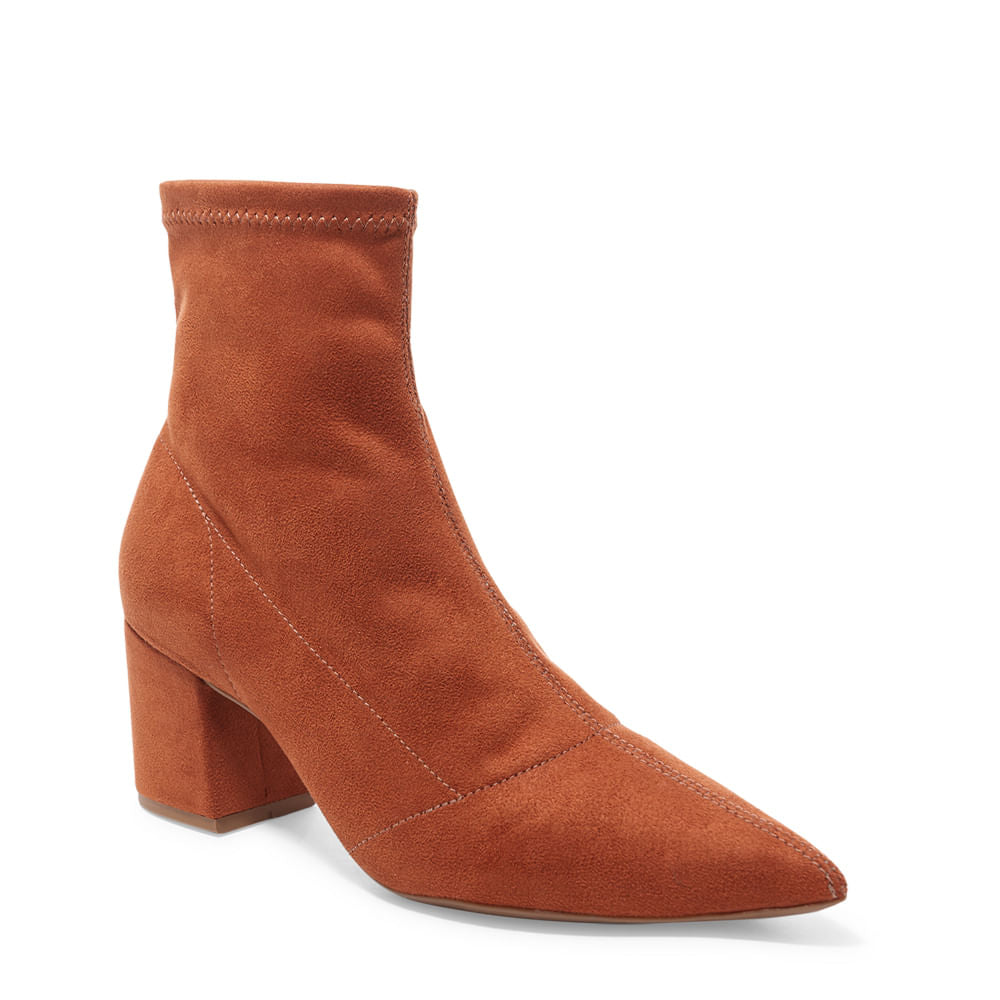 Bota Santa Lolla Marrom Safari Strech Cano Curto Salto Bloco