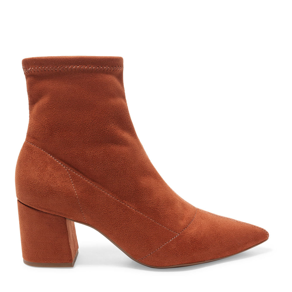 Bota Santa Lolla Marrom Safari Strech Cano Curto Salto Bloco
