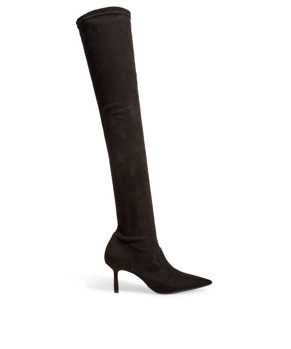 Bota Santa Lolla Overknee Suede Stretch Preto