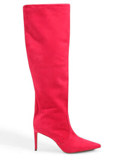Bota Santa Lolla Pink Salto Alto Fino Couro